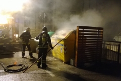 Incendio cassonetto Civezzano